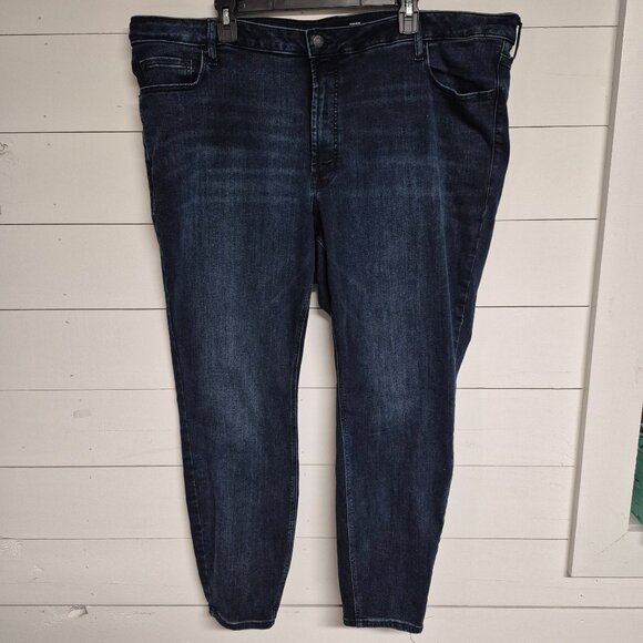 Old Navy Denim - Old Navy Womens High-Rise Rockstar Super Skinny Jeans Dark Wash Size 24